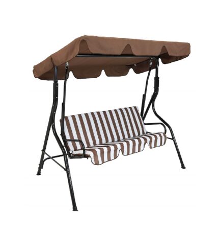 3 ადგილიანი მეტალის ყავისფერი საქანელა SC-401 BROWN