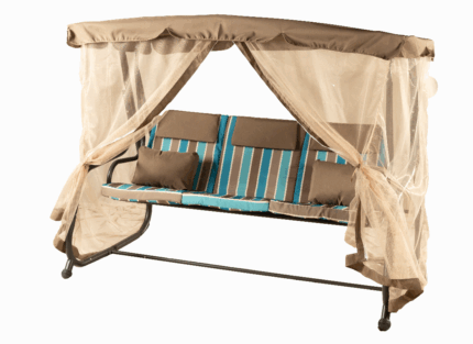 3 ადგილიანი საქანელა ცისფერი ბადით YN8209MB