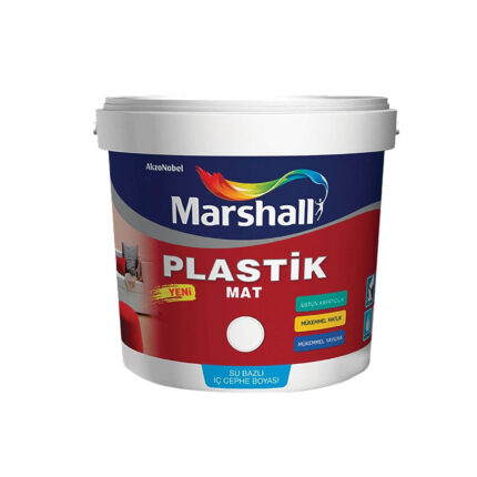 საღებავი ინტერიერის- plastik mat marshall 2.5ლტ თეთრი