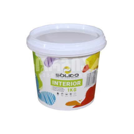 საღებავი ინტერიერის აკრილის 1/1კგ   SOLIDO თეთრი