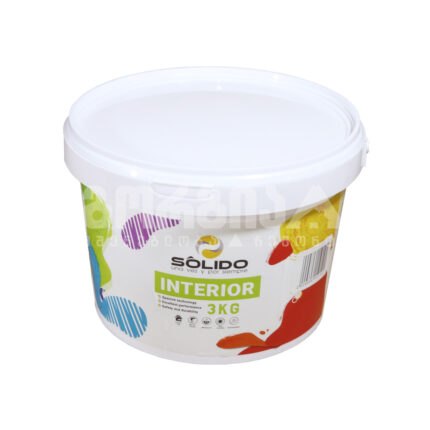 საღებავი ინტერიერის აკრილის 1/3კგ   SOLIDO თეთრი