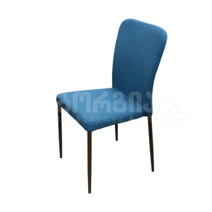 სკამი მისაღების(A308) 520*440*890 (Blue,  ფეხი-შავი კაკალი)