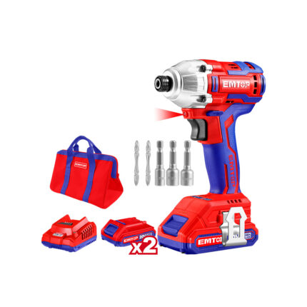 ქანჩდამჭერი Li-Ion იმპულს 20ვ 1/4" (IND) Emtop-ECDLIR20221