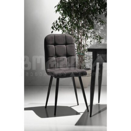 სკამი ELITE METAL EL-907 (DARK GREY) მუქი ნაცრისფერი