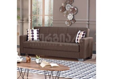 დივანი VERMONT 3 SEATER (vision 1 brown)  ყავისფერი