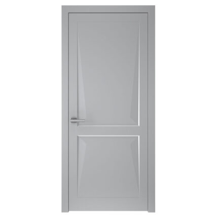 შეღებილი მდფ კარი model 1 3D (Light gray, 800x2150, LR)