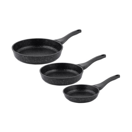 გრანიტის ტაფების ნაკრები 3 ცალიანი 20სმ 24სმ 28სმ TAC-4896