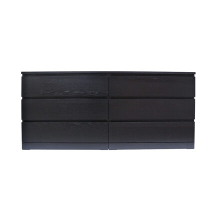 კომოდი 6-უჯრიანი, შავი  MALM