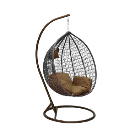 ბუდე საქანელა - ყავისფერი ბალიშებით STANDART PLUS AJ-E01