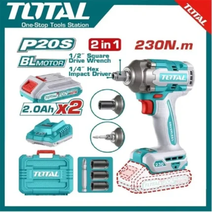TOTAL TIWLI20236 აკუმულატორული ქანჩის გასაღები